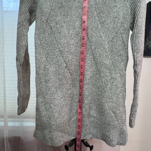 Calvin Klein Cotton Blend Heather Grey Knit sweater - Picture 2 of 9